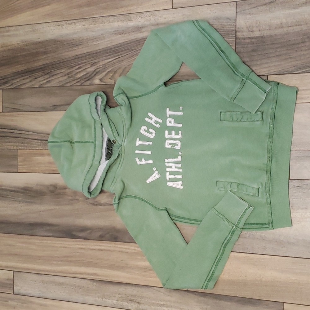 Abercrombie and Fitch Green Hoodie